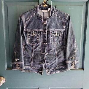 Chicos platinum Jean jacket